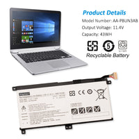 How to find the model number of Samsung laptop battery?