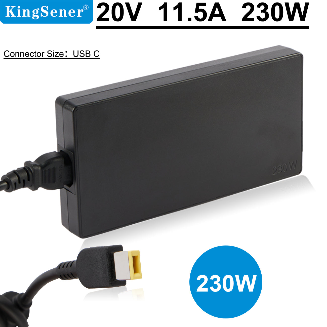 Lenovo 230W 20V 11.5A AC Adapter Charger For P50 P51 P52 (Used, Great Condition)