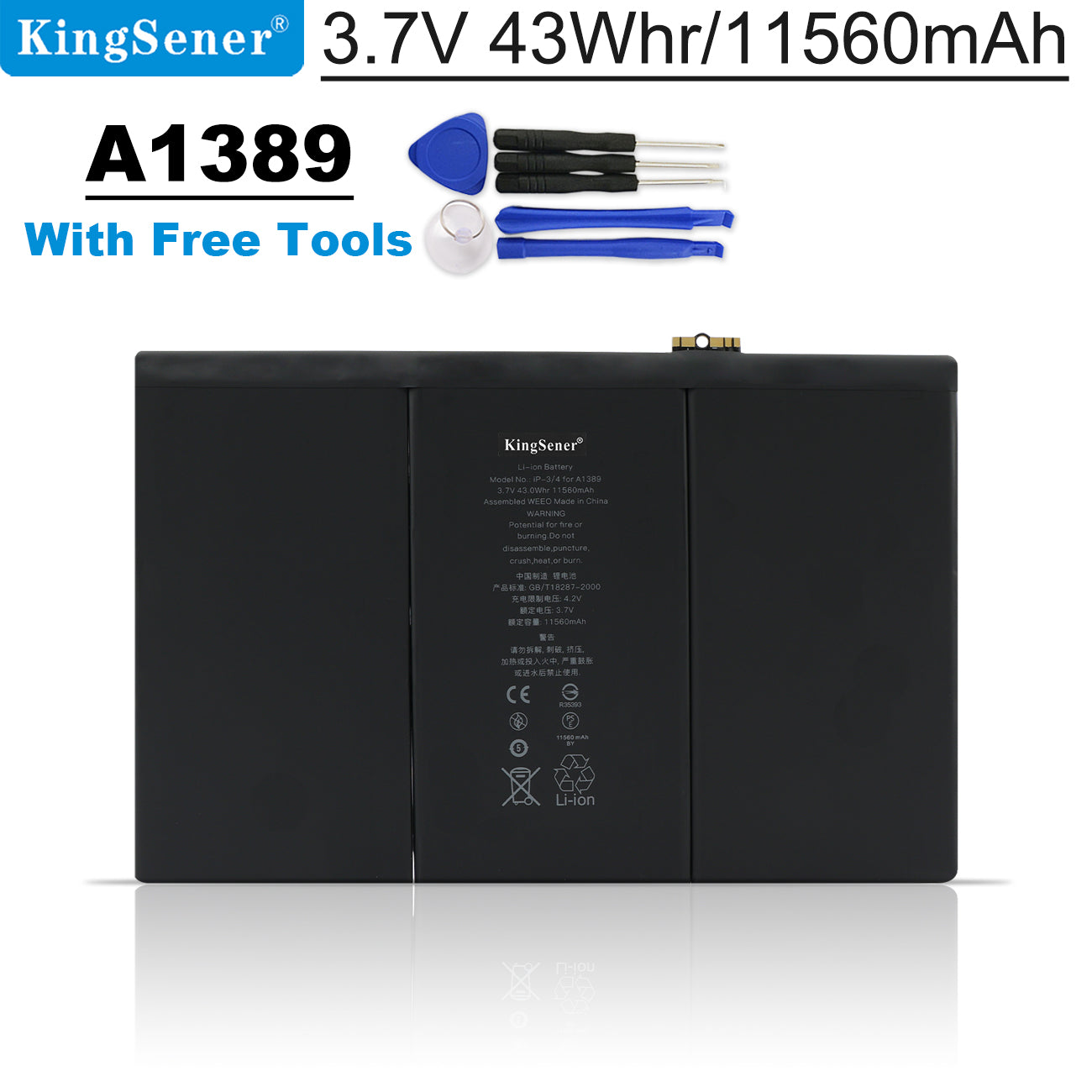 A1389 For Apple iPad 3 & iPad 4 A1403 A1416 A1430 A1458 A1459