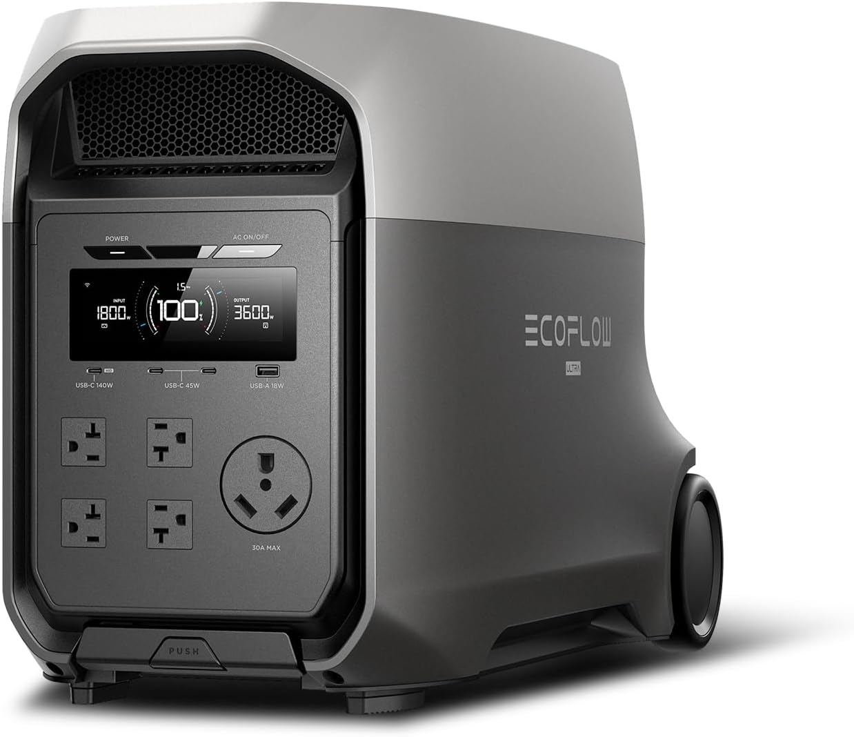 EcoFlow DELTA 3 Ultra 3072Wh ポータブル電源 | 3600W AC & 4600W X 