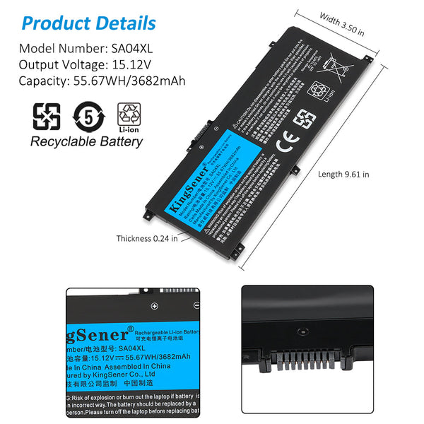 HP Envy X360 15-DR000 15M-DR000 15-DS000 Battery