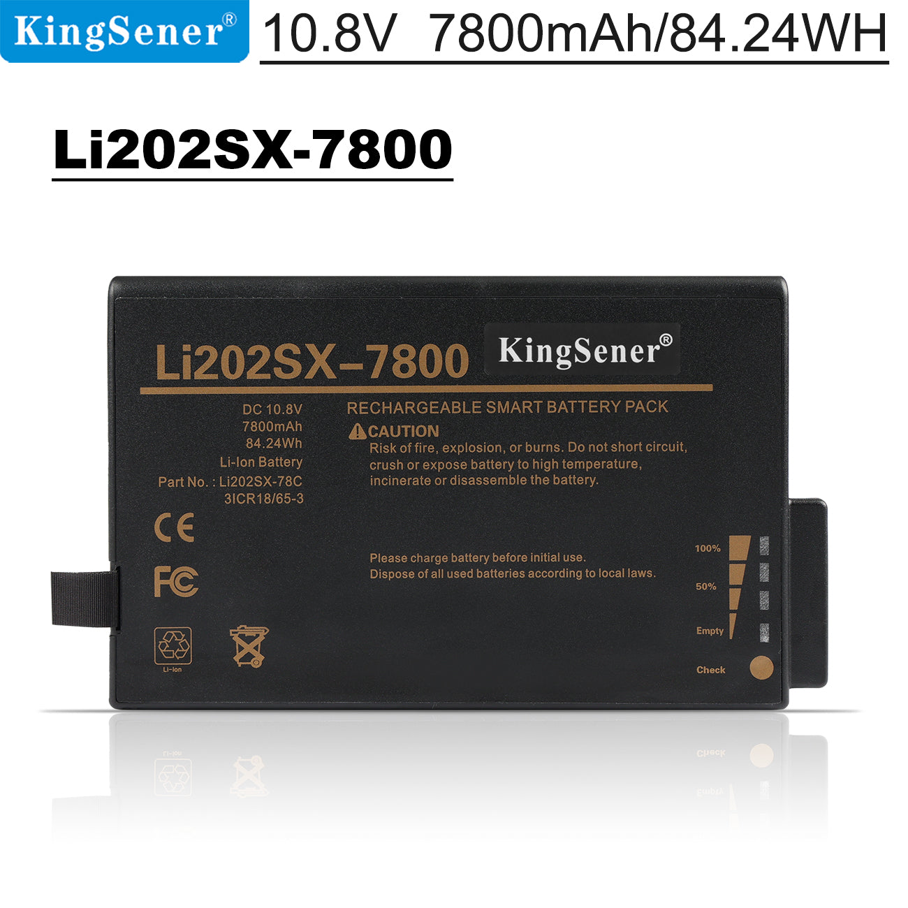 LI202SX 7800 Battery For TSI AEROTRAK APC 9510-02 For DustTrak II