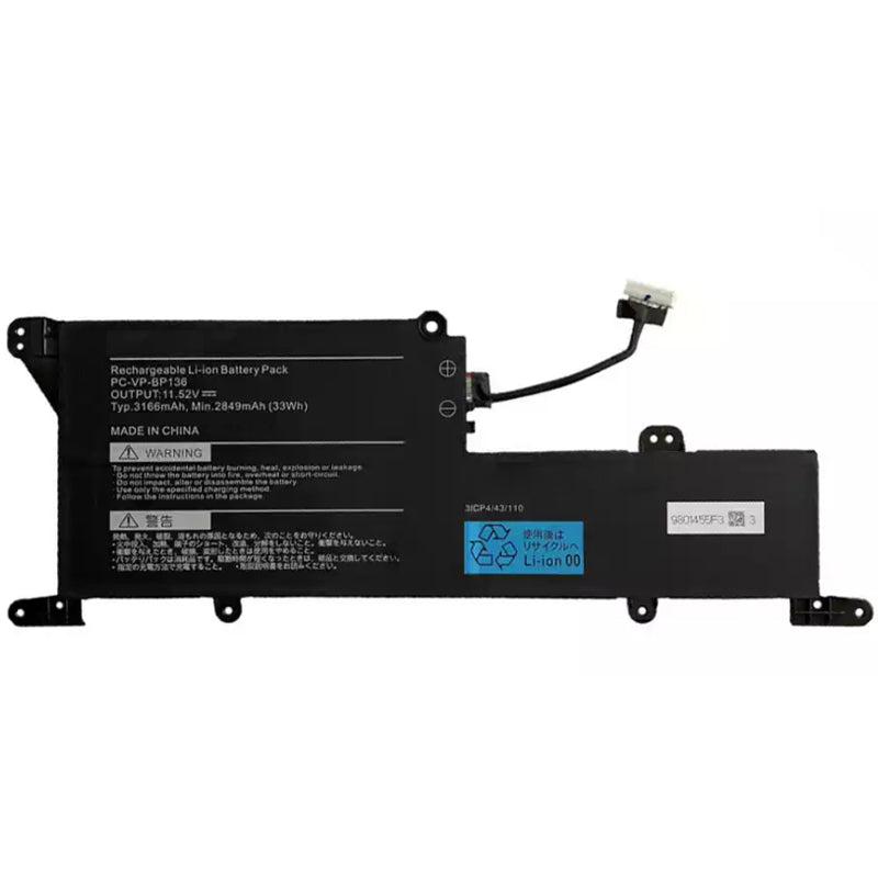 BATTERIE pour NEC VERSA E6000, E6000X, M360, M520 - A000084900 - 14.8V