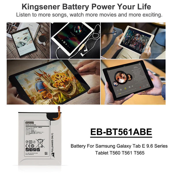 Batterie Samsung EB-BT561ABE pour Galaxy Tab E - 9.6