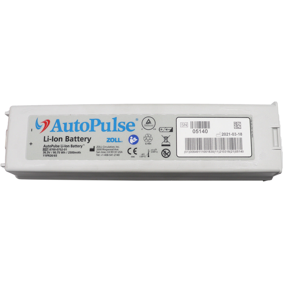 Zoll AutoPulse Li-Ion Battery – Model 8700-0752-01, Defibrillator, Used, USA