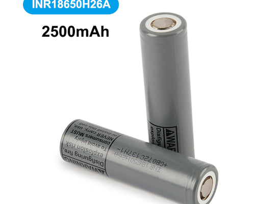 Batterie 26650 contre 18650 