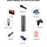 What is the difference between AA battery and 18650 battery?
