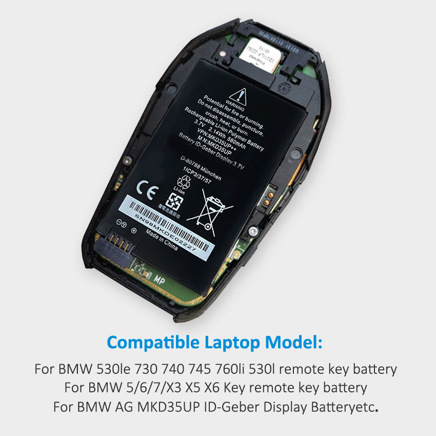 Precautions for replacing BMW MKD35UP battery