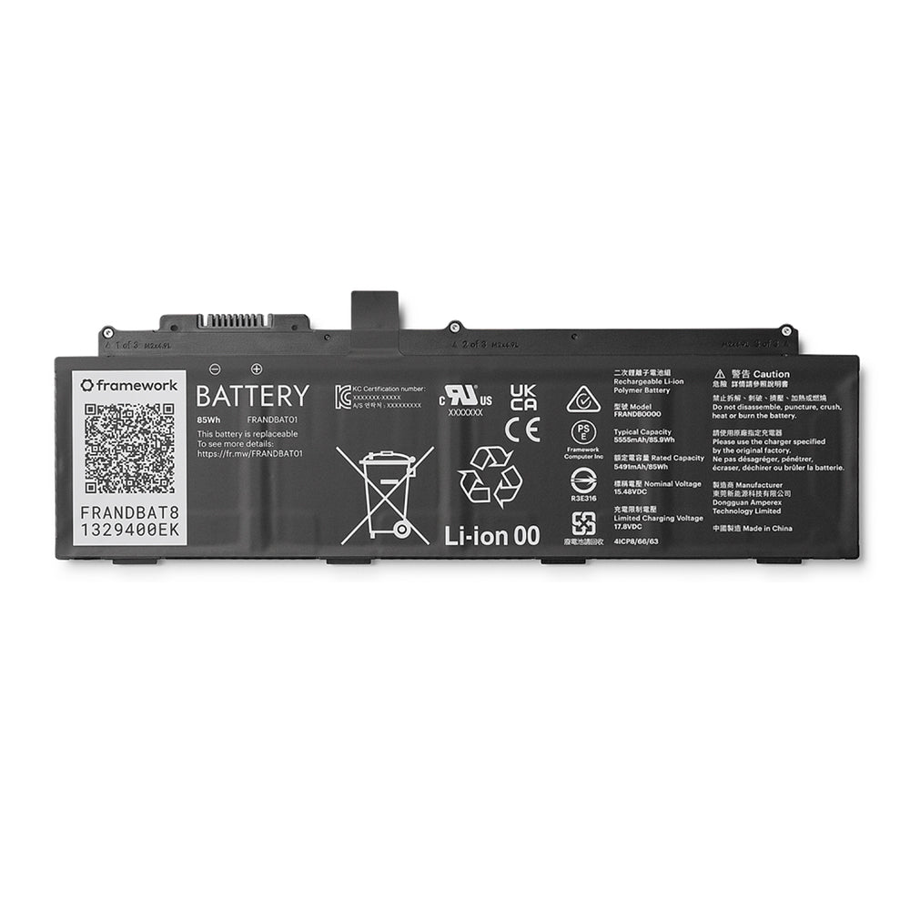 Framework Laptop 16" Battery Replacement