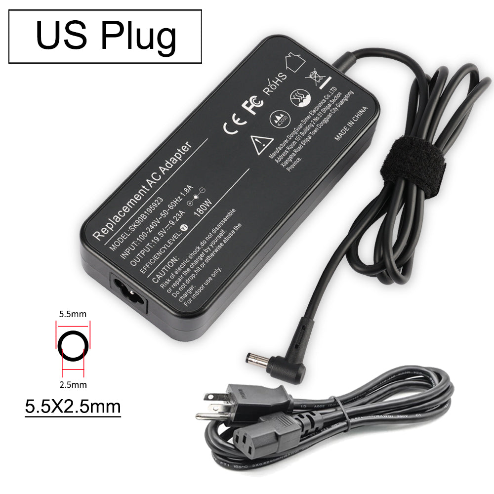 Laptop Charger 19.5V 9.23A 180W For ASUS FX502VM VX7 ZX53VW GL502VM GL5 FX503VM Serie