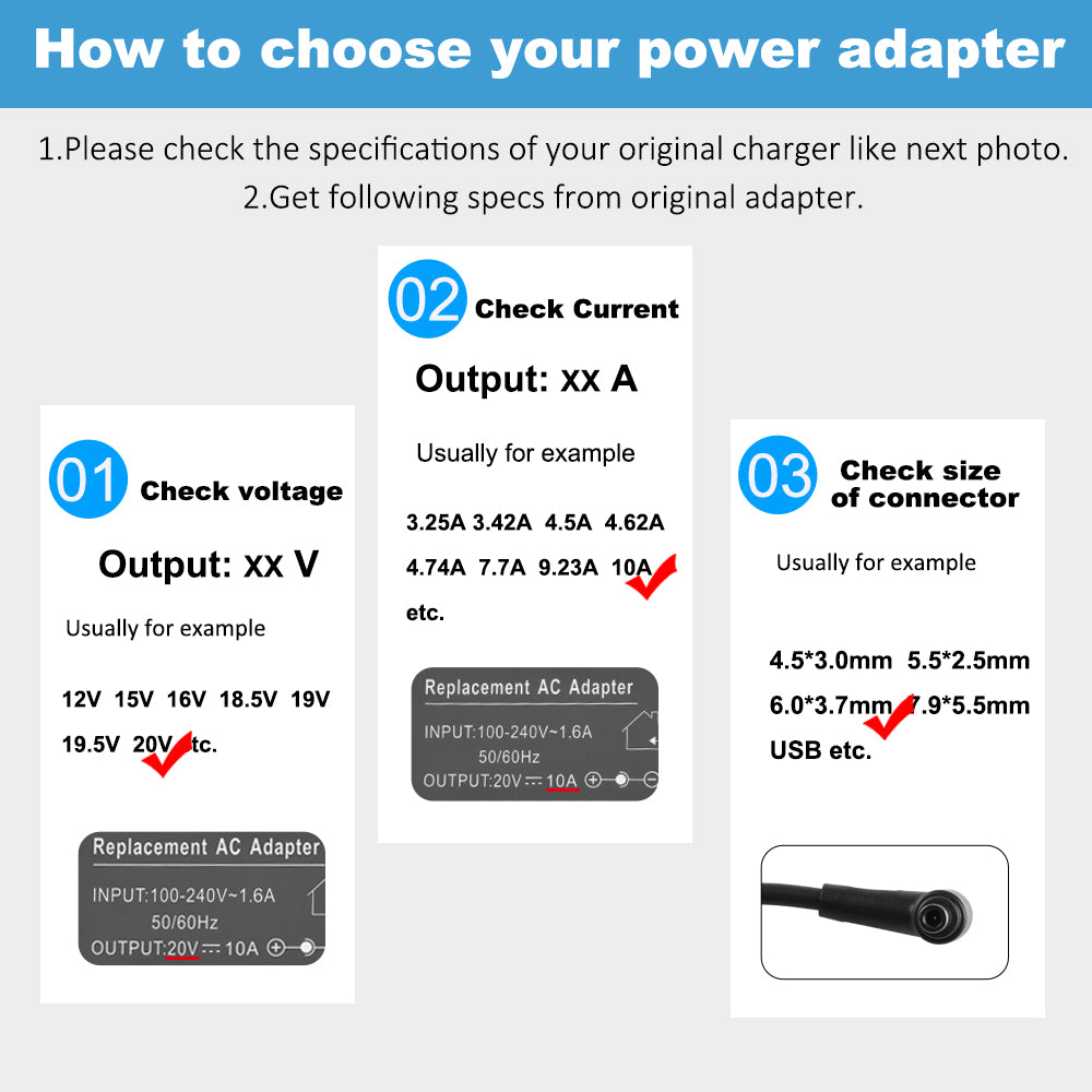 20V-10A-6.0X3.7mm-200W-Laptop-Charger