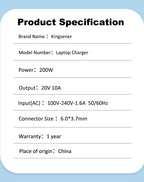 20V-10A-6.0X3.7mm-200W-Laptop-Charger