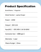 20V-6.5A-USB-Type-C-130W-Laptop-Charger