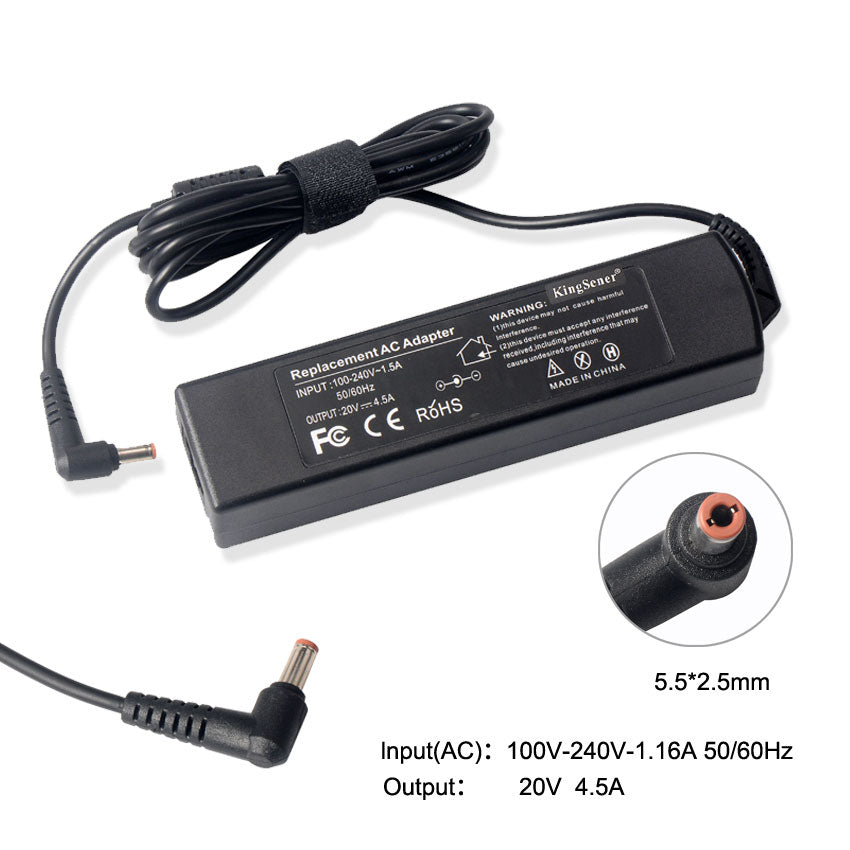 Carregador de laptop 20V 3,25A Tipo C 65W para HP, Lenovo, Dell, Acer, ASUS Adaptador de alimentação Carregador de laptop