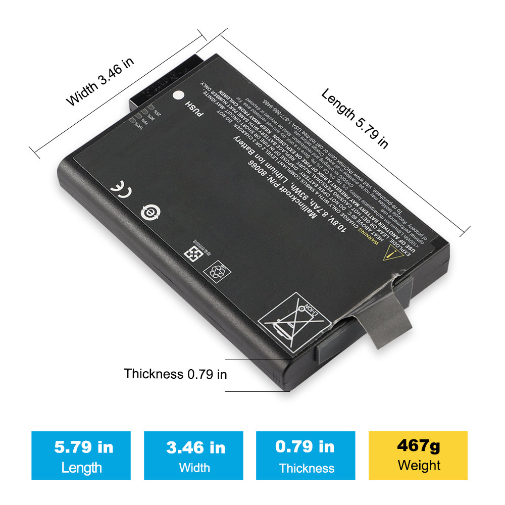 80066-10.8V-8700mAh-Medical-Battery