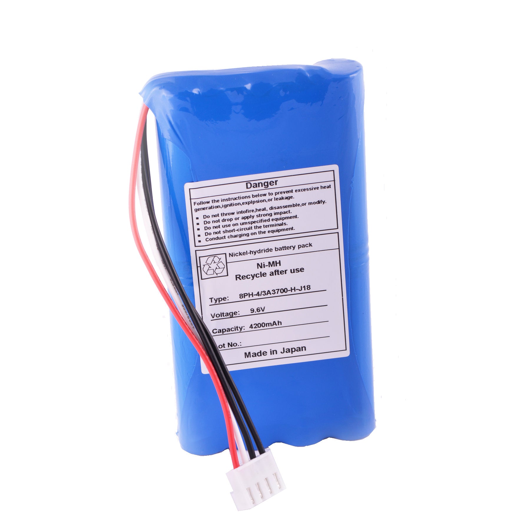 8PH-4/3A3700-H-J18-4200mAh-Medical-Battery