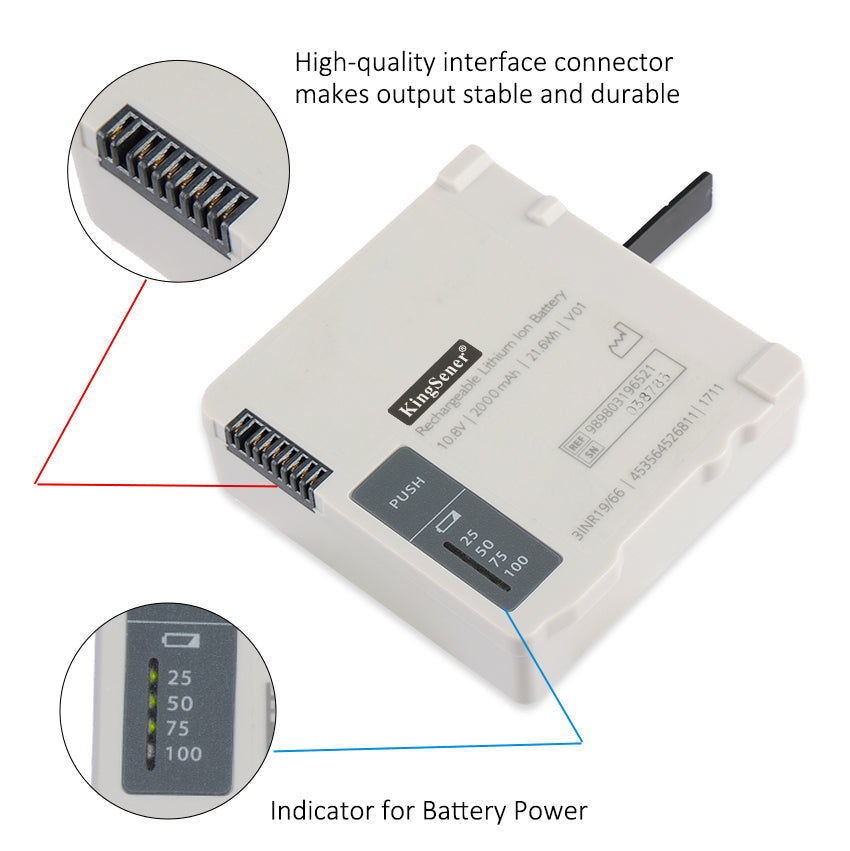 989803196521 電池適用於飛利浦 IntelliVue X3/MX100 453564526811 10.8V 21.6Wh