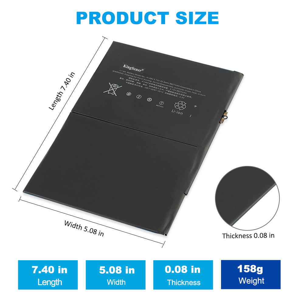 A1484-3.73V-32.9Wh-iPad-Battery