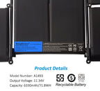 Kingsener A1493 Battery for Apple A1502 ME864LL/A MacBook Pro 13 inch Retina Battery-Only for Late 2013 Mid 2014 Version