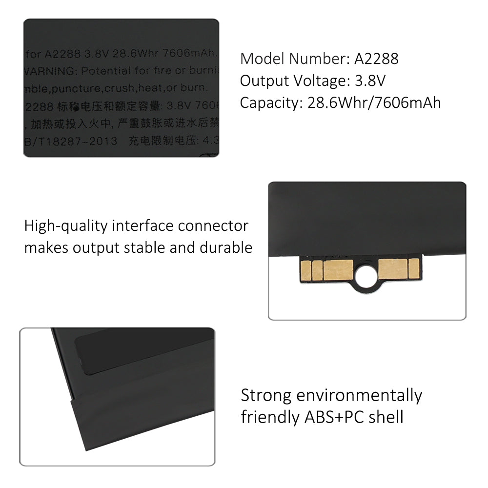 A2288 iPad Air 4 バッテリー - 10.9インチ 2020 7606mAh リチウム