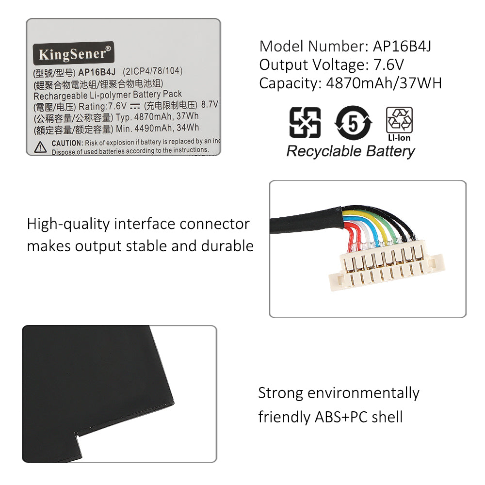 ACER-AP16B4J-4870mAh