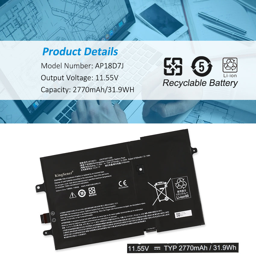 ACER-AP18D7J-11.55V-31.9WH-Laptop-Battery