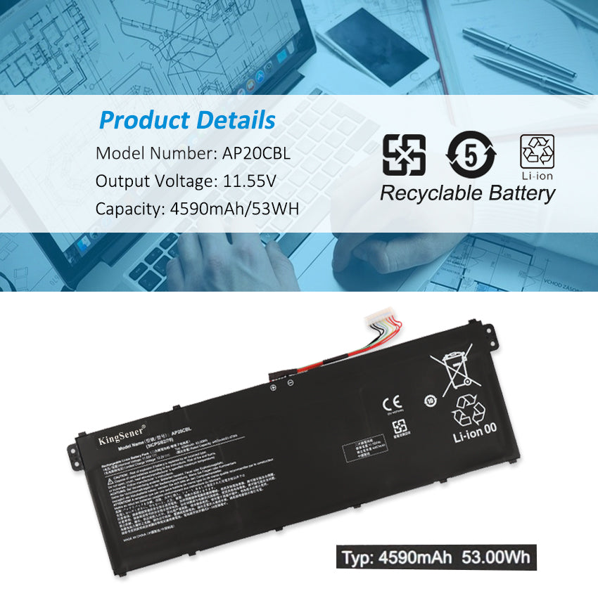 Battery For Acer Chromebook 315 CB315-4H-C2JF CB315-4H-C6MH CB315-4H-C8XU series