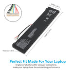 KingSener AP21A8T AP21A5T AP21A7T 筆記型電腦電池，適用於 Acer Predator Helios 300 PH317-56-78LY PH317-56-78SM PH315-55-72EA