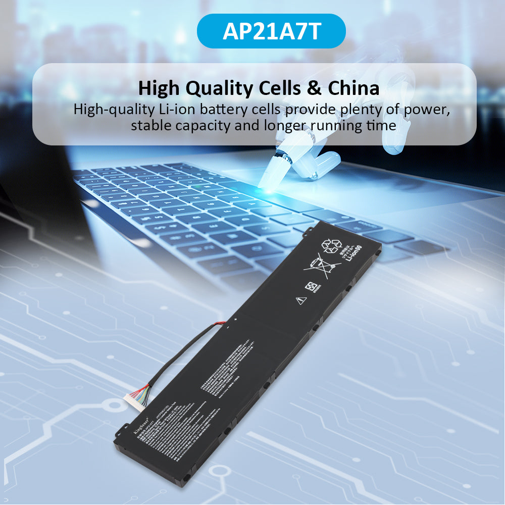 KingSener AP21A8T AP21A5T AP21A7T 筆記型電腦電池，適用於 Acer Predator Helios 300 PH317-56-78LY PH317-56-78SM PH315-55-72EA