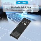 KingSener AP22A8N 筆記型電腦電池，適用於 Acer Swift Go SFG14-71 SFG14-71T SFG14-72 SFG14-41 TravelMate P2 TMP214-55 TMP214-55-TCO TMP216-51-TCO TravelMate P4