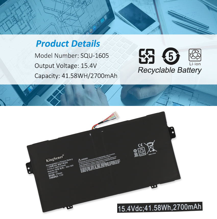 ACER-SQU-1605-15.4V-2700mAh-Laptop-Battery