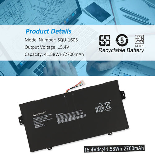 ACER-SQU-1605-15.4V-2700mAh-Laptop-Battery