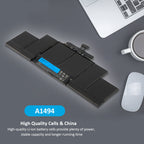    APPLE-8440mAh-95WH-A1494-Laptop-Battery