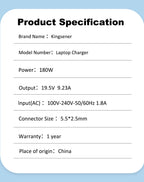 ASUS-19.5V-9.23A-5.2X2.5mm-charger