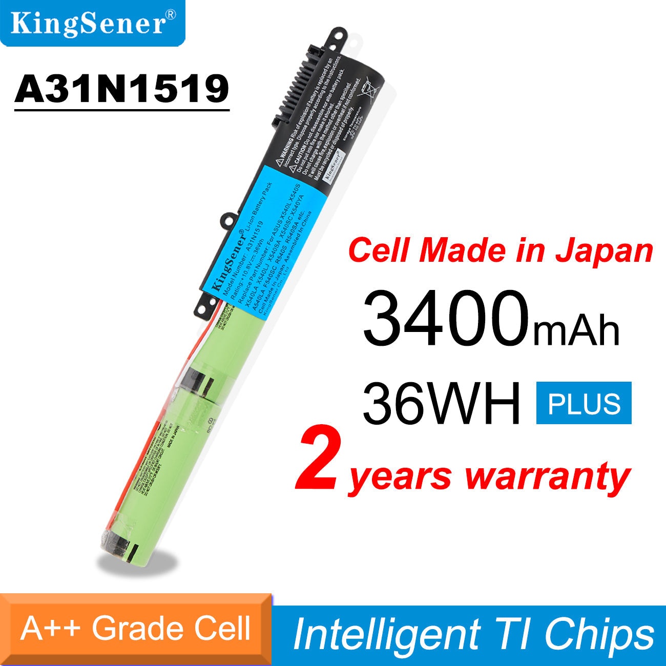    ASUS-3400mAh-36WH-A31N1519-Laptop-Battery