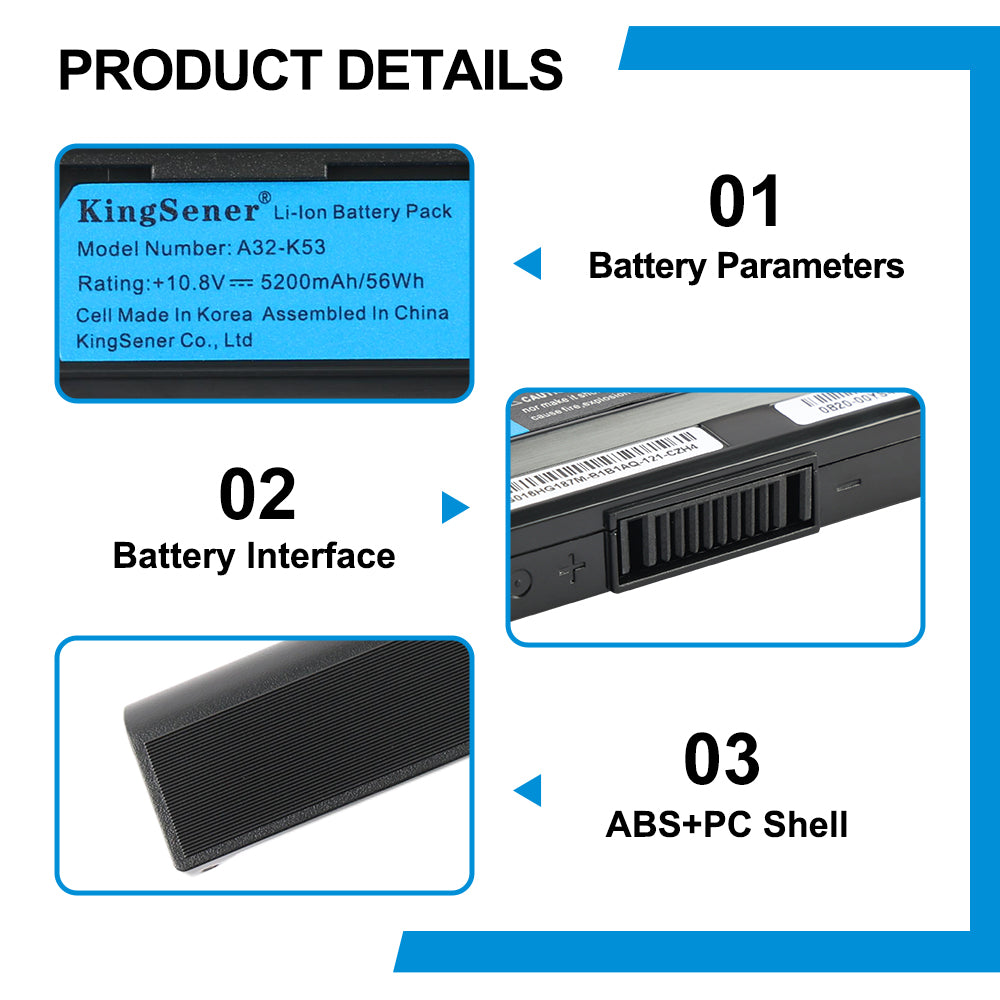 ASUS-A32-K53-10.8V-5.2Ah-Laptop-Battery