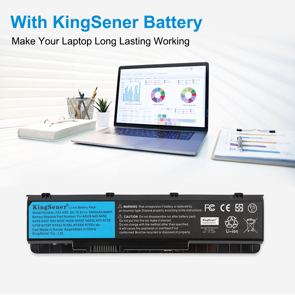 ASUS-A32-N55-10.8V-5.2Ah-Laptop-Battery