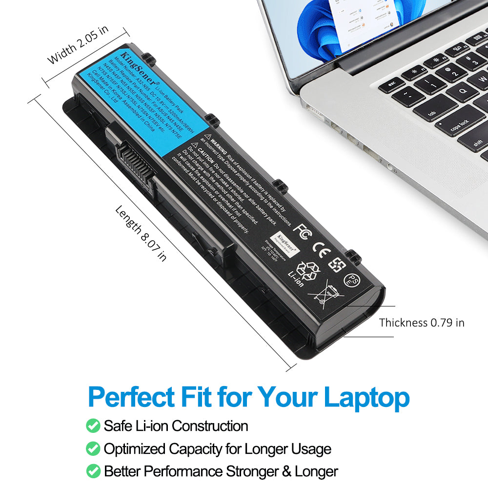 ASUS-A32-N55-10.8V-5.2Ah-Laptop-Battery