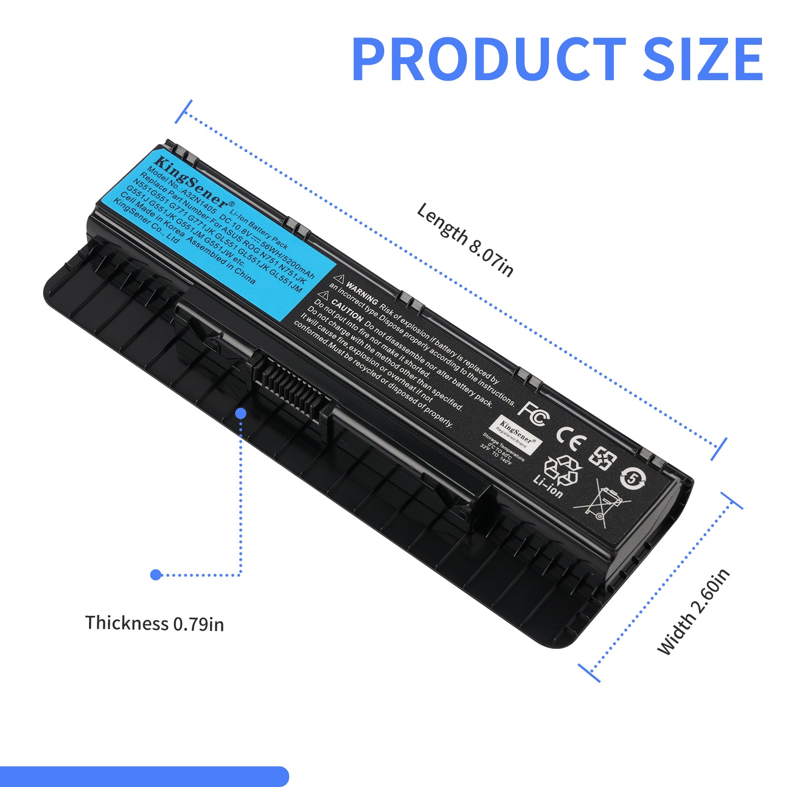 ASUS-A32N1405-10.8V-5200mAh-Laptop-Battery