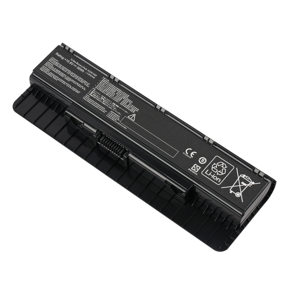 A32N1405 10.8V 56Wh 5000mAh ASUS ROG replacement battery white background hero shot, Li-ion 5000mAh for G551 G771 N551 gaming series