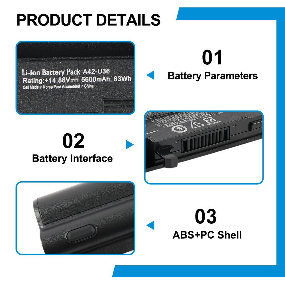 ASUS-A42-U36-14.88V-5.6Ah-Laptop-Battery