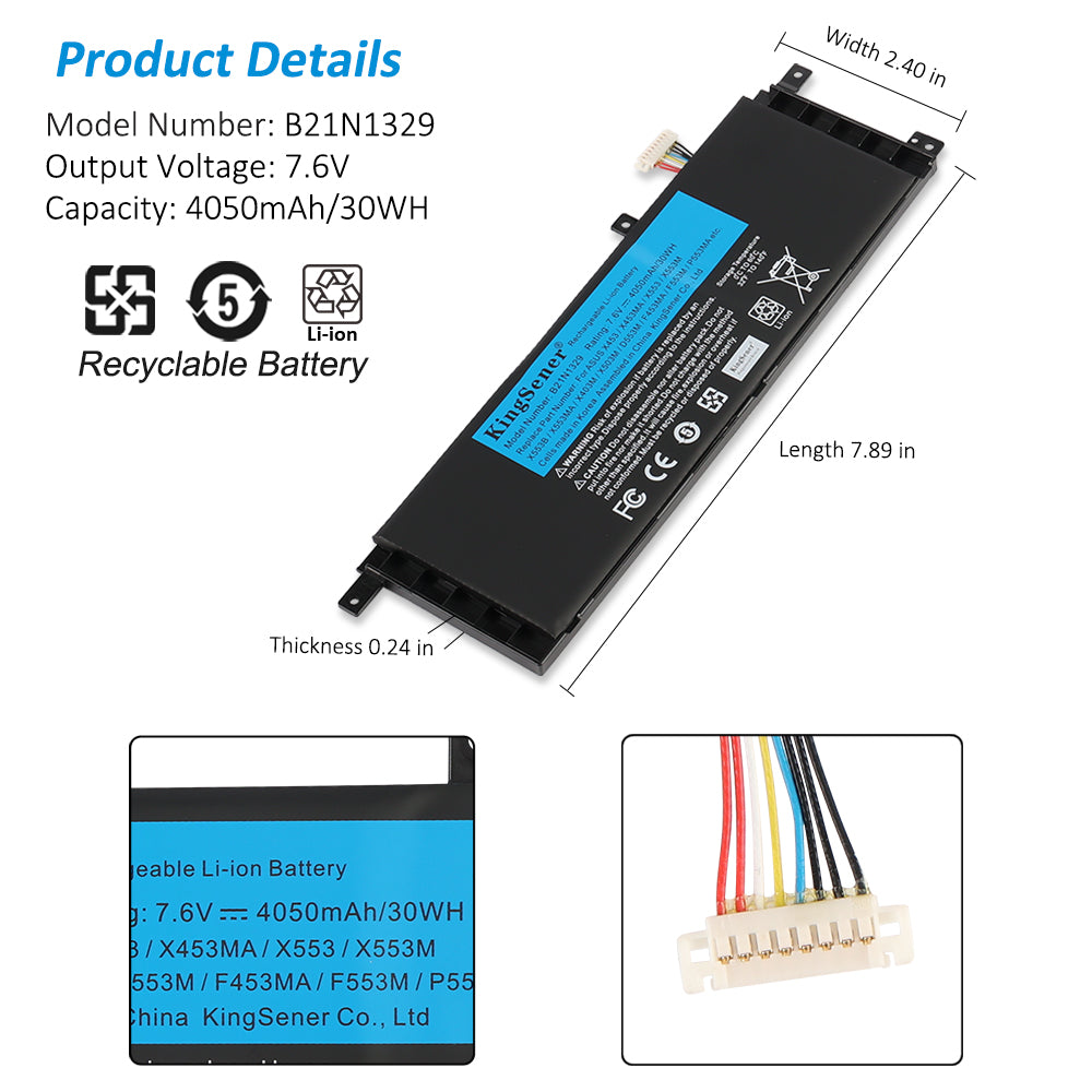 ASUS-B21N1329-7.6V-30WH-Laptop-Battery