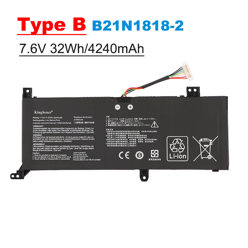ASUS-B21N1818-2-7.6V-32Wh-Laptop-Battery