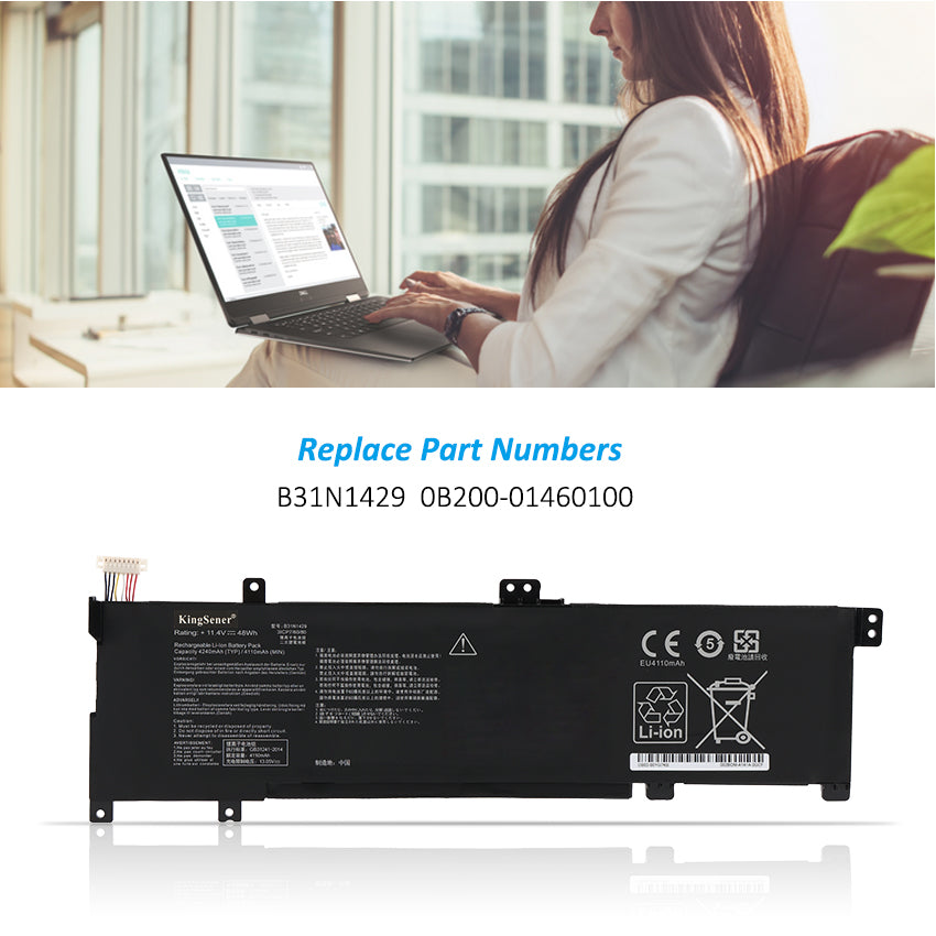 ASUS-B31N1429-11.4V-48WH-Laptop-Battery
