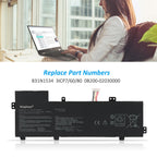 KingSener B31N1534 ラップトップ バッテリー Asus Zenbook UX510 UX510UW UX510UX UX510UX-CN020T-BE シリーズ 11.4V 48Wh