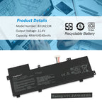 KingSener B31N1534 ラップトップ バッテリー Asus Zenbook UX510 UX510UW UX510UX UX510UX-CN020T-BE シリーズ 11.4V 48Wh
