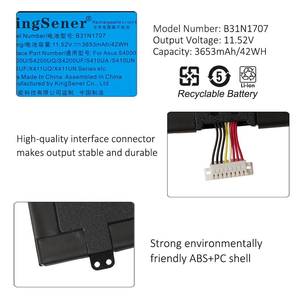 Asus-B31N1707-42WH-Laptop-battery