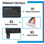 ASUS B31N1729 replacement Li-ion laptop battery 11.52V 42Wh specs 11-pin interface with metal buckle