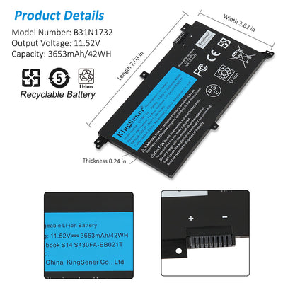 ASUS-B31N1732-11.52V-42WH-Laptop-Battery