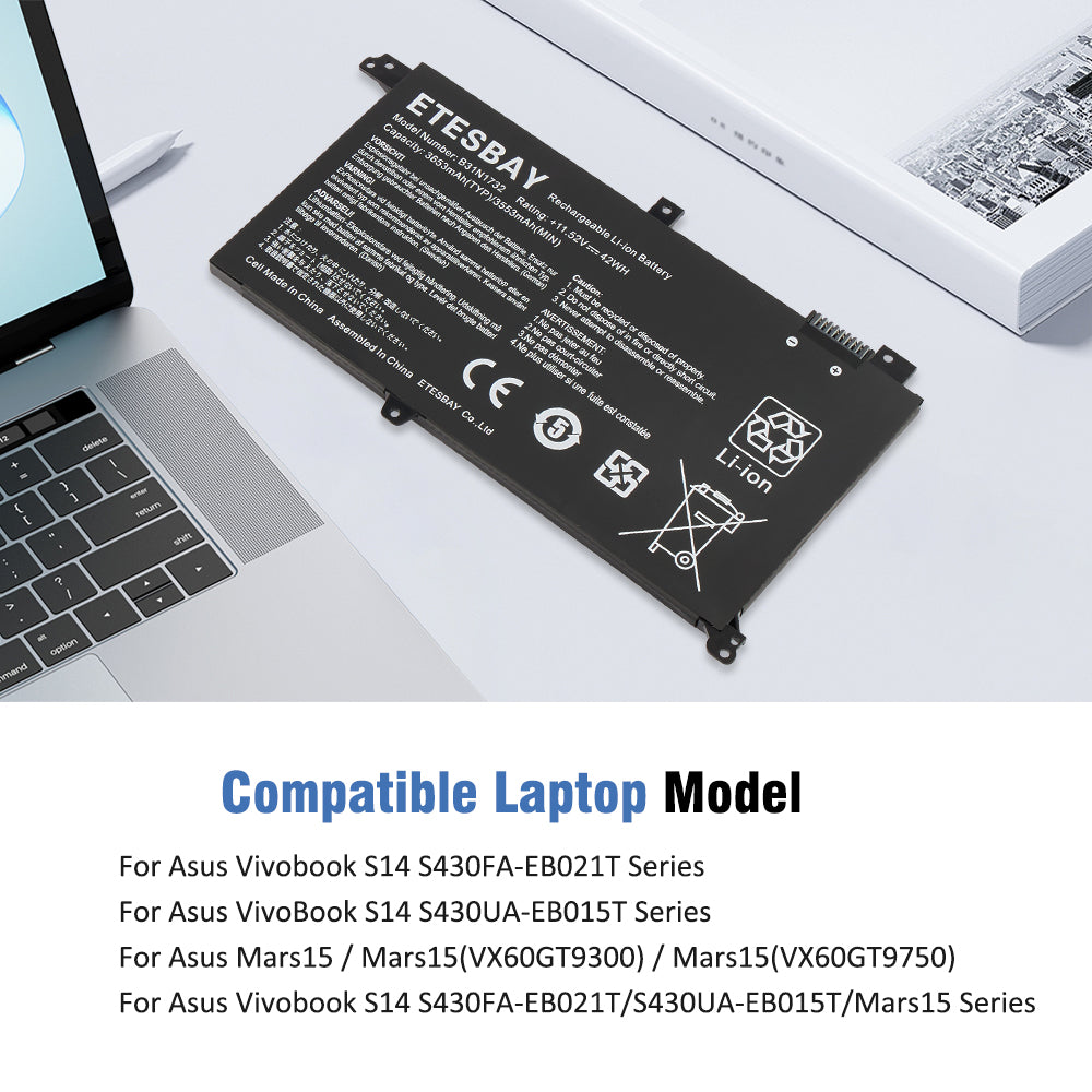 ASUS-B31N1732-42Wh-Laptop-Battery